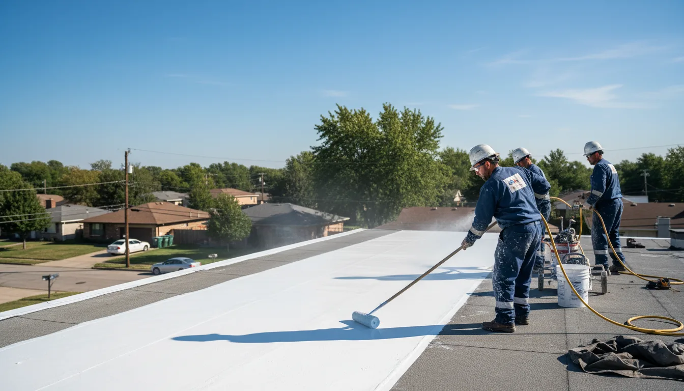 Commercial roof coating in Olds, IA near me